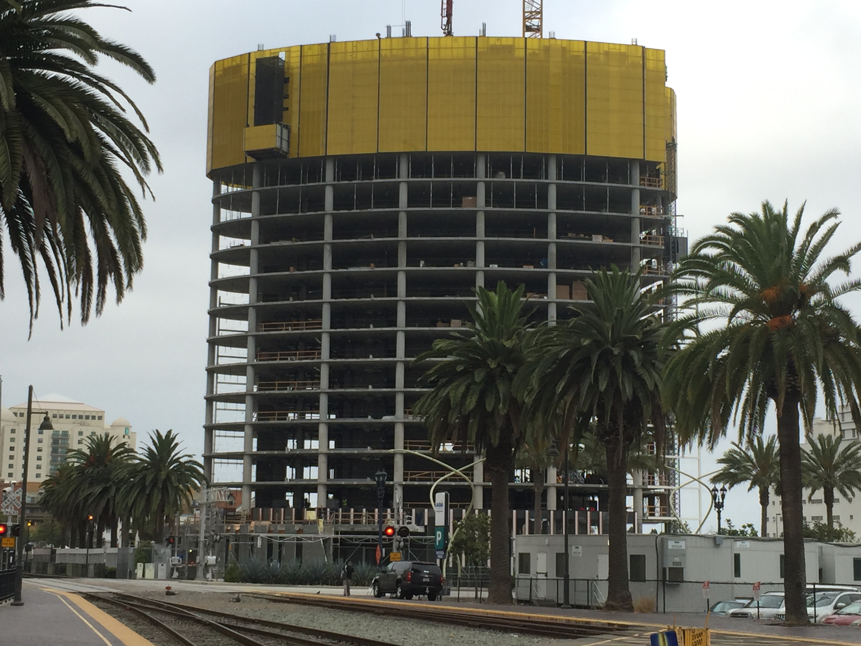 Pacific Gate at close to 20% of its final height
