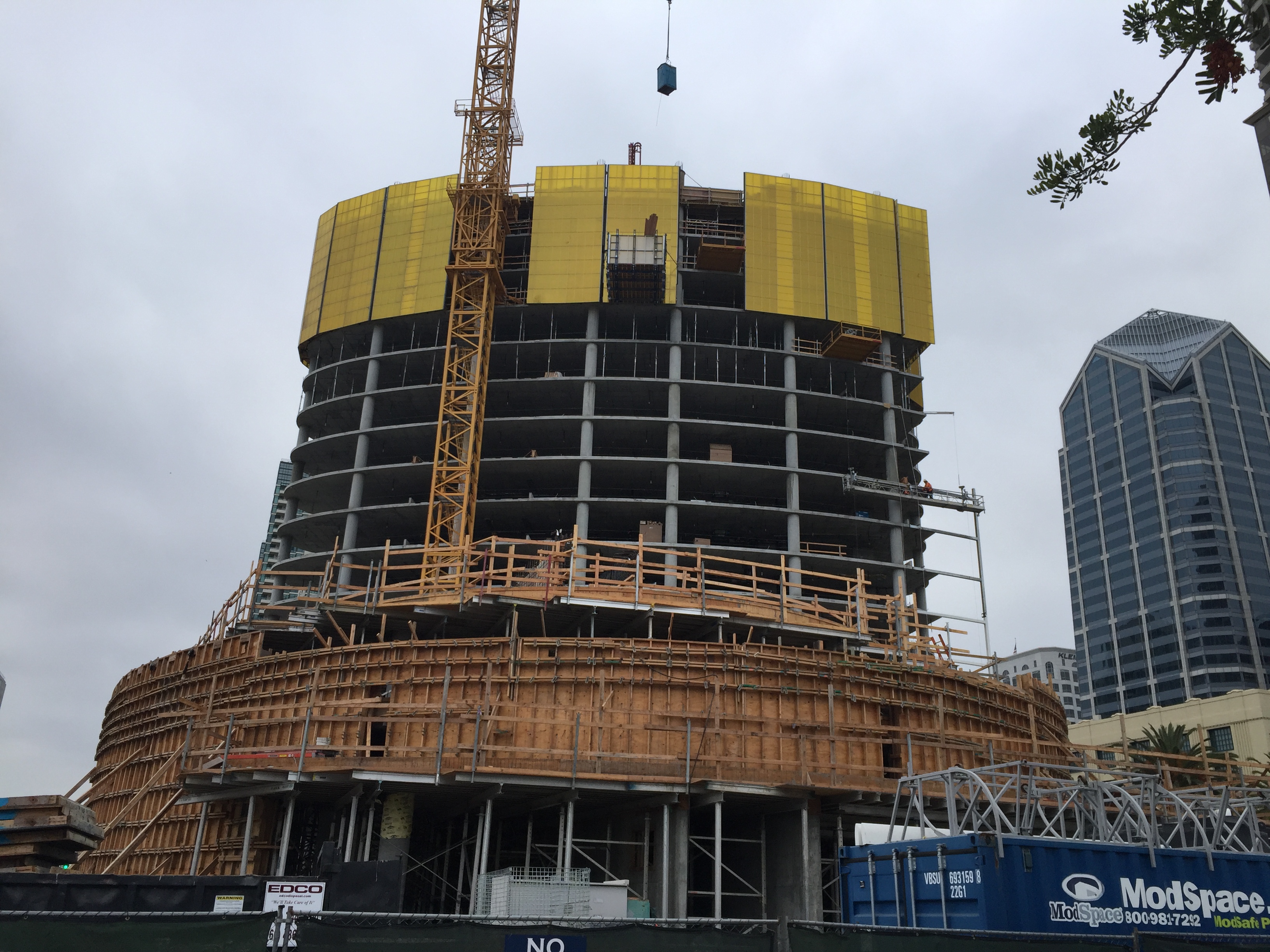 Pacific Gate luxury resort pool deck taking shape