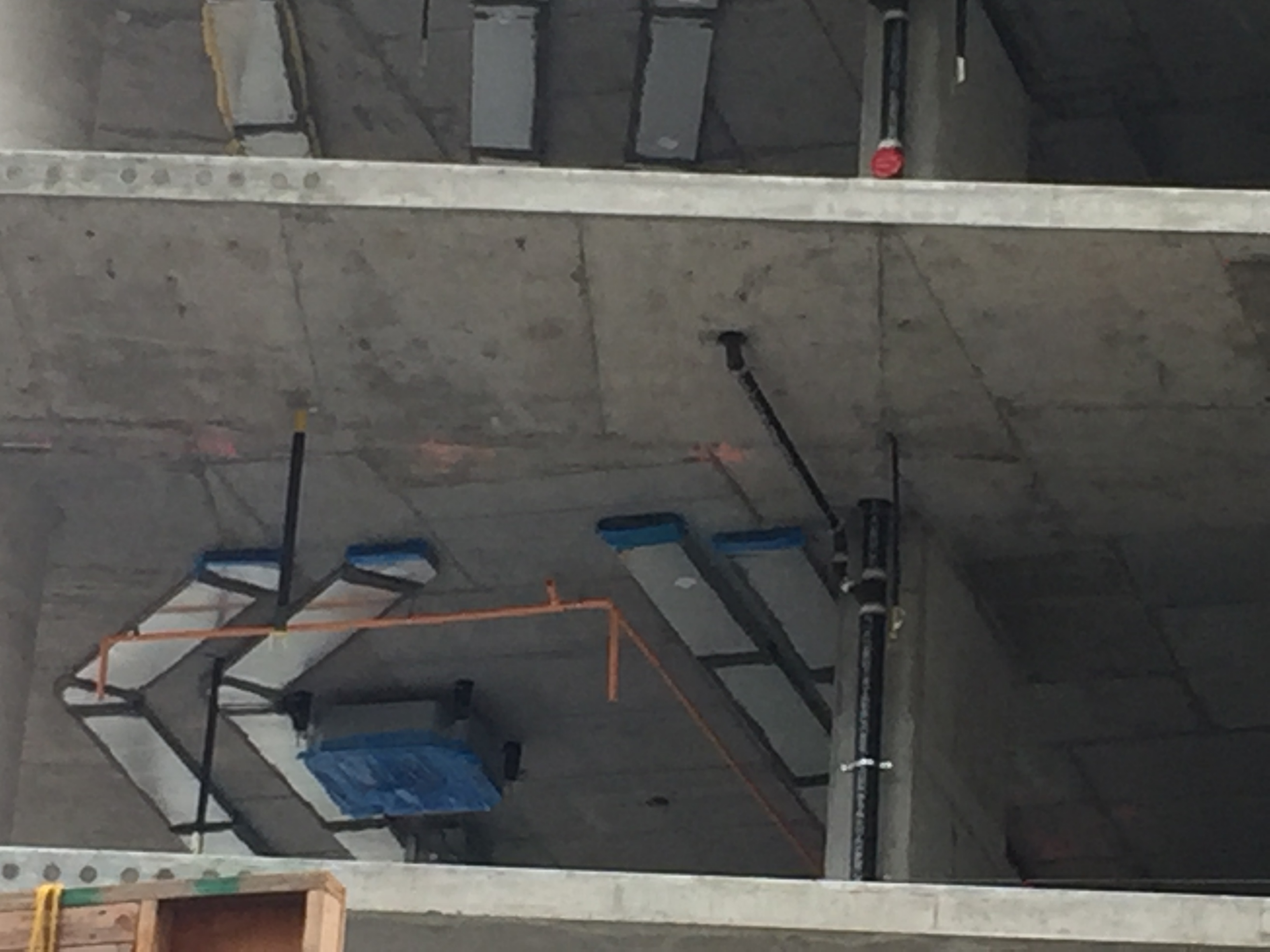 Pacific Gate - HVAC ductwork being installed