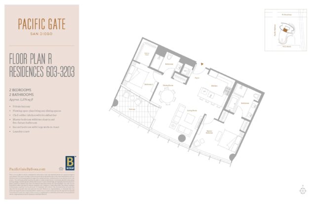 Pacific Gate Unit 1503 Floor Plan